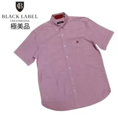 【極美品】ブラックレーベルクレストブリッジ 半袖シャツ レッド系 Mのサムネイル