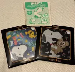 フェイラー ハンカチ スヌーピーコラボ Bear&七夕 2枚セット フェイラー スヌーピーベア七夕ハンカチ2枚セットBear&七夕 トート