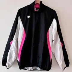 DESCENTE デサント ピステ 　　日本製　黒 ピンク