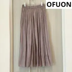 OFUONピンク プリーツロングスカート　イトキンのサムネイル