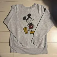 Champion Mickey Mouse スウェット Lサイズ グレー