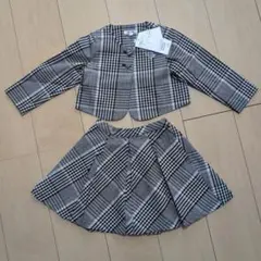 新品✨B:MINGbyBEAMS 女の子 チェック柄セット 100〜110cm