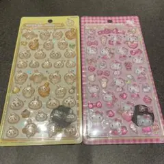 ちいかわ　ハローキティ　ボンボンドロップシール