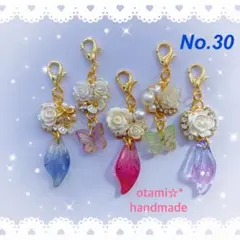 ♥︎handmade♥︎チャーム 5点セット【No.30】