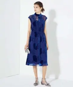 グレースコンチネンタル　オパールベルベットワンピース