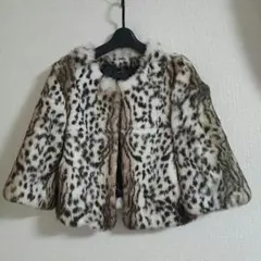 値下げしました！豹柄ラビットファー