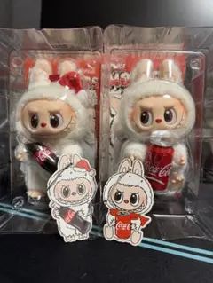 【正規品】ラブブ　コカコーラぬいぐるみキーホルダー　2個セット
