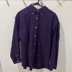 GU 紫色 長袖シャツ　Lサイズ