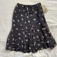 コムサデモード　花柄スカート