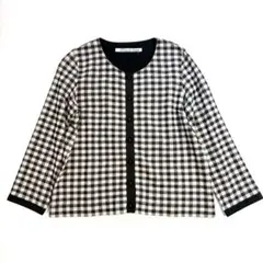 【美品】Porter des boutons ギンガムチェック カーディガンのサムネイル