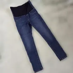 ユニクロ マタニティ ウルトラストレッチ ジーンズ ネイビー L