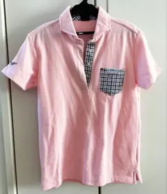 EDWIN GOLF 半袖ポロシャツ MEDIUM ピンクのサムネイル