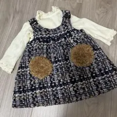 センスオブワンダー ツイードワンピース&トップス　80　セット売り　女の子　冬服