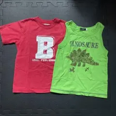 Bebe 半袖Tシャツ、タンクトップ2枚セット売り　110