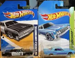 ホットウィール　64 LINCOLN CONTINENTAL2台セット