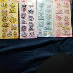 ポムポムプリン、クロミ、シナモンロールマイイメロ、ウォーターインシール４枚セット