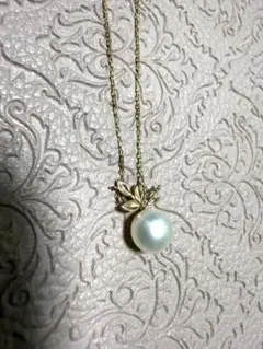 agate パールネックレス　K10 YG