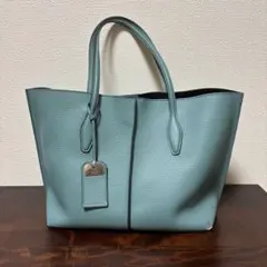 ⭐️TOD'Sトッズ⭐️ ジョイ　トートバッグ　レザー　くすみブルー系