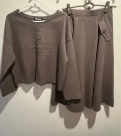 MARY QUANT（マリークアント） ブラウン セットアップ　トップ＋スカート