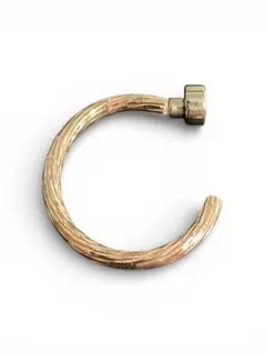 c型 ピンクゴールドイヤリング ノンホールピアス マグネットピアス