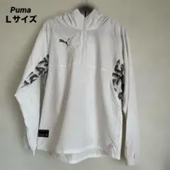 Puma ホワイト ウィンドブレーカー　Ｌサイズ