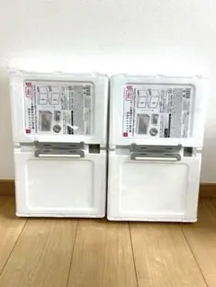 DAISO ジョイントできる扉付折りたたみ収納ケース(大) 2個セットのサムネイル