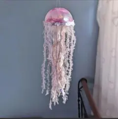 ムラサキクラゲのモビール クラゲ ミズクラゲ 紫 くらげ サンキャッチャー