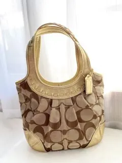 COACH コーチ シグネチャー エルゴ ショルダーバッグ 肩掛け キャンバス