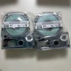 KING JIM ST18K 透明テープ 18mm 黒インク