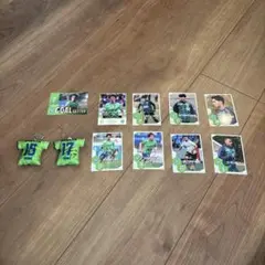 湘南ベルマーレ　サイン　カード　ベルガチャユニフォームキーホルダー　セット