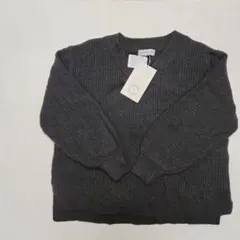 4〈新品〉SEASON REASON シンプル ブラック Vネック ニット