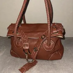 y2k 00s russet studs leather hand bag - メルカリ