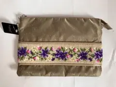 Enjeau 花柄 シェニール織 ポーチのサムネイル