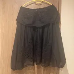 レース装飾オフショルダー長袖トップス