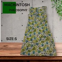 e1795MACKINTOSH PHILOSOPHY花柄ノースリーブワンピースSのサムネイル