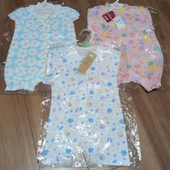 新品　ロンパース 50-60cm 60-70cm　3点セット
