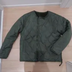 TAIONミリタリー リバーシブル　ダウンジャケット　カーキS