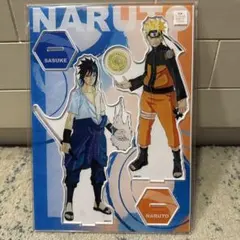 NARUTO-ナルト-』アクリルMEGAフィギュアW ナルト&サスケ 第二部