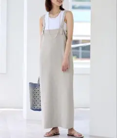 ハグオーワーオールインワンリネン ベージュ サイズI - メルカリ