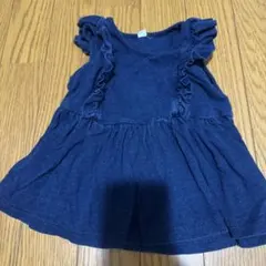 フリル付きワンピース 90cm ベビーワンピース