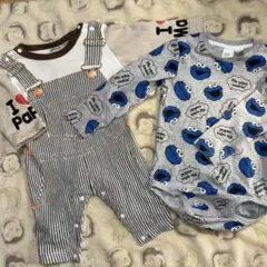i papa♡i mama ロンパース＆セサミ肌着