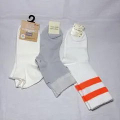 子供/女の子/靴下/しまむら/チュチュアンナ グレー/ホワイト/ソックス