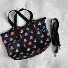 LeSportsac カラフルハート柄