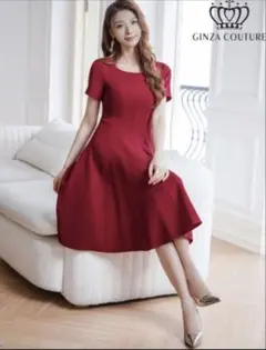 銀座クチュール　膝丈ワンピース