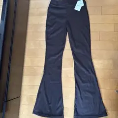 ブラウン　ストレッチパンツ