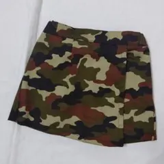 ラップキュロットパンツ 130cm 迷彩 カモフラ