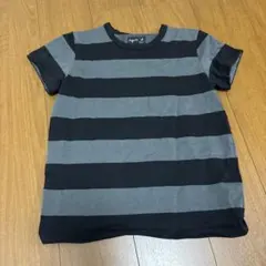 受付明日まで　agnes b. PARIS ボーダー 半袖 Tシャツ サイズ2のサムネイル