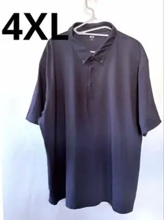 【希少サイズ】ユニクロ エアイズム ポロシャツ ネイビー 4XL 大きいサイズのサムネイル