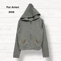 花柄 パーカー パラビオン