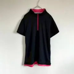 ビジョンクエスト［XL］上品スポーティ◎さらり◎バイカラー◎ハーフジップウェアのサムネイル